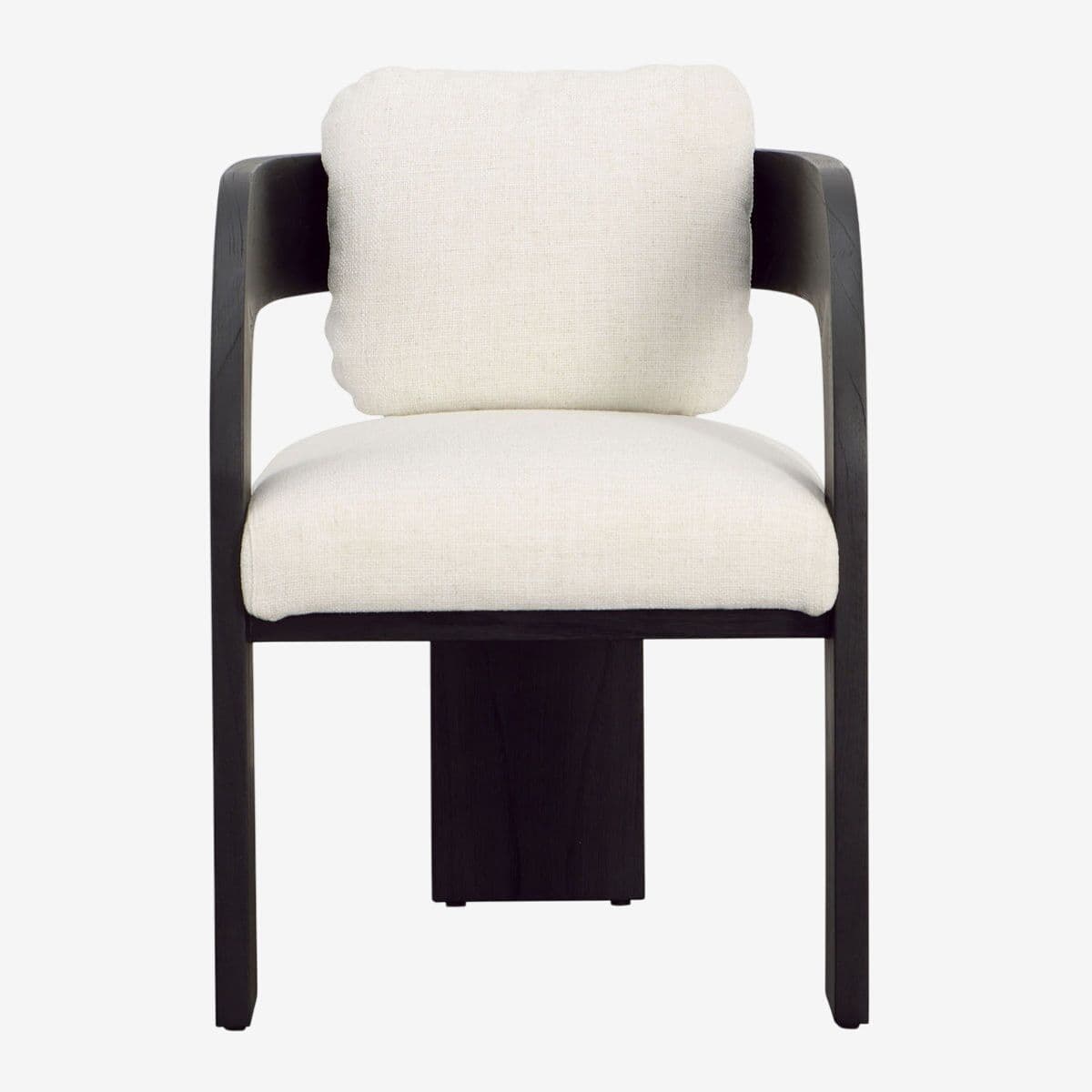 Mod Black Arched Arm Dining Chair - Image 1