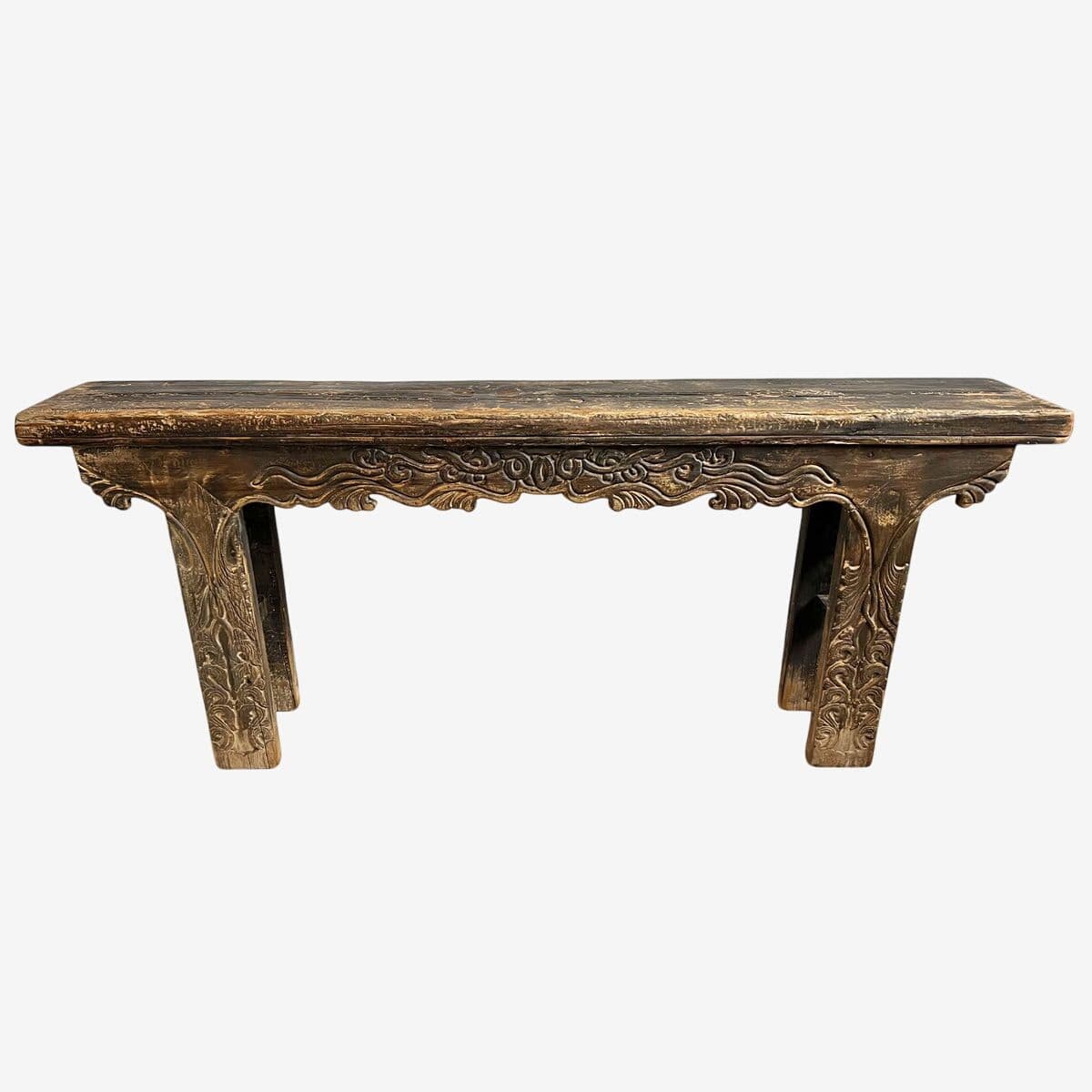 Vintage Carved Jing Console - Image 1