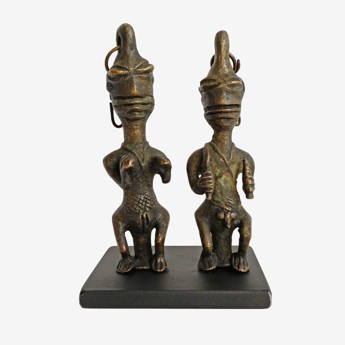 Bronze Ogboni Edan Staff Figures - Image 1