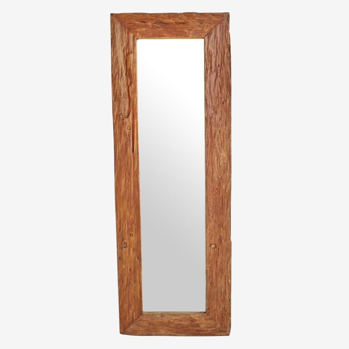 Reclaimed Old Wood Mirror - Image 1