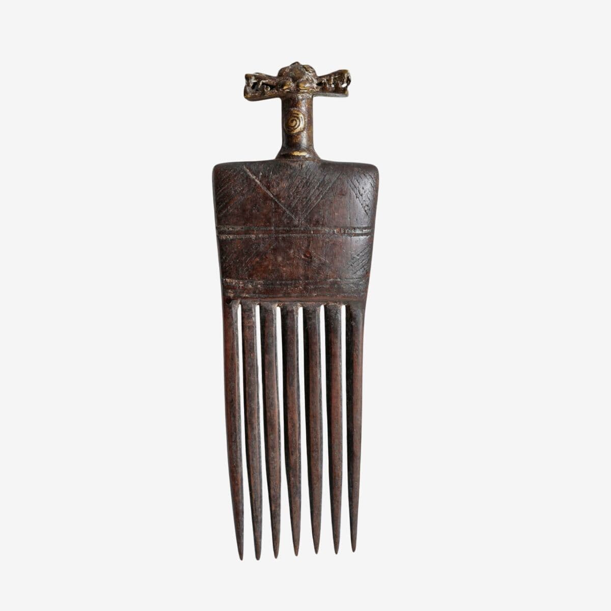 Old Ivory Coast Hair Comb - Image 1