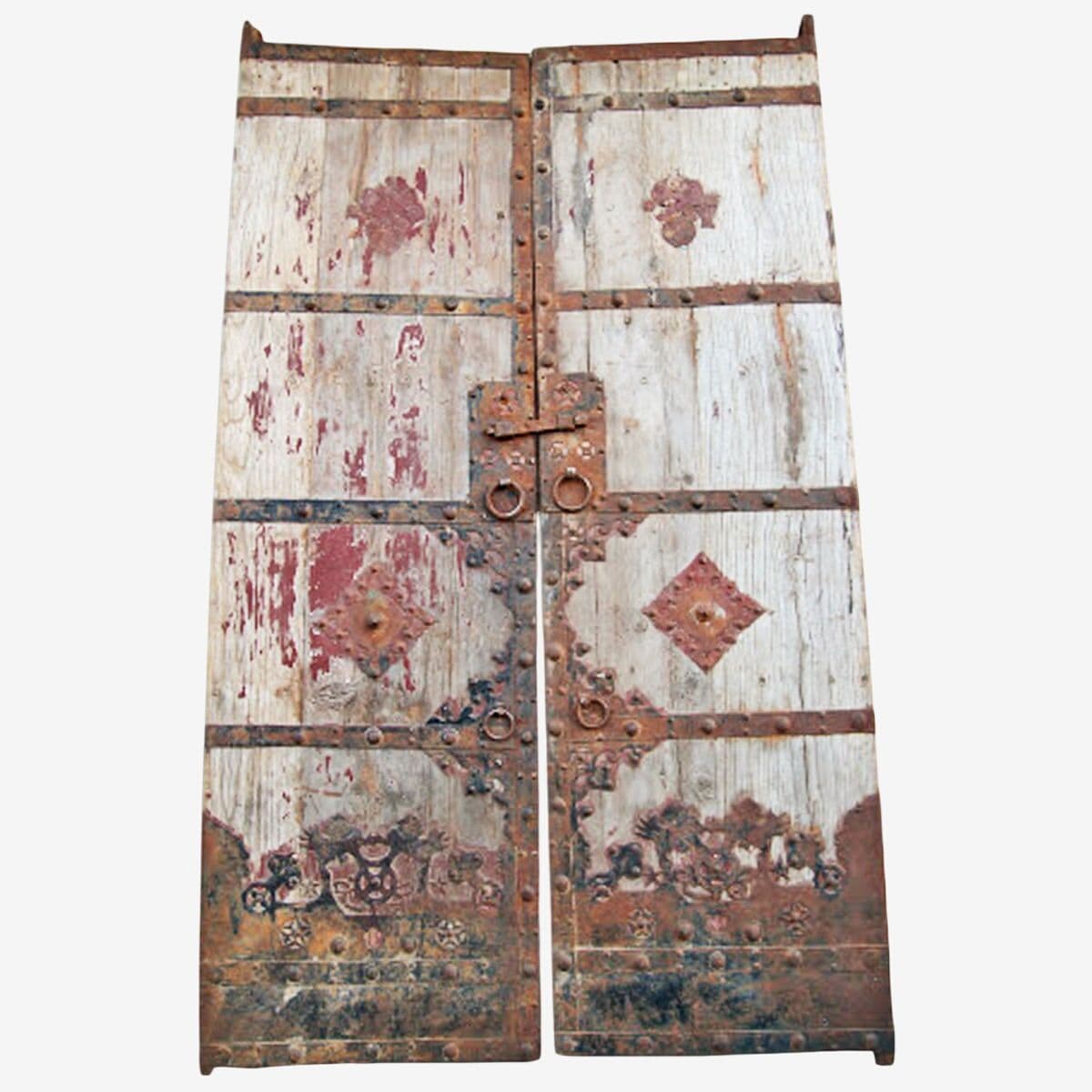 Antique Wood & Iron Mongolian Gate - Image 1
