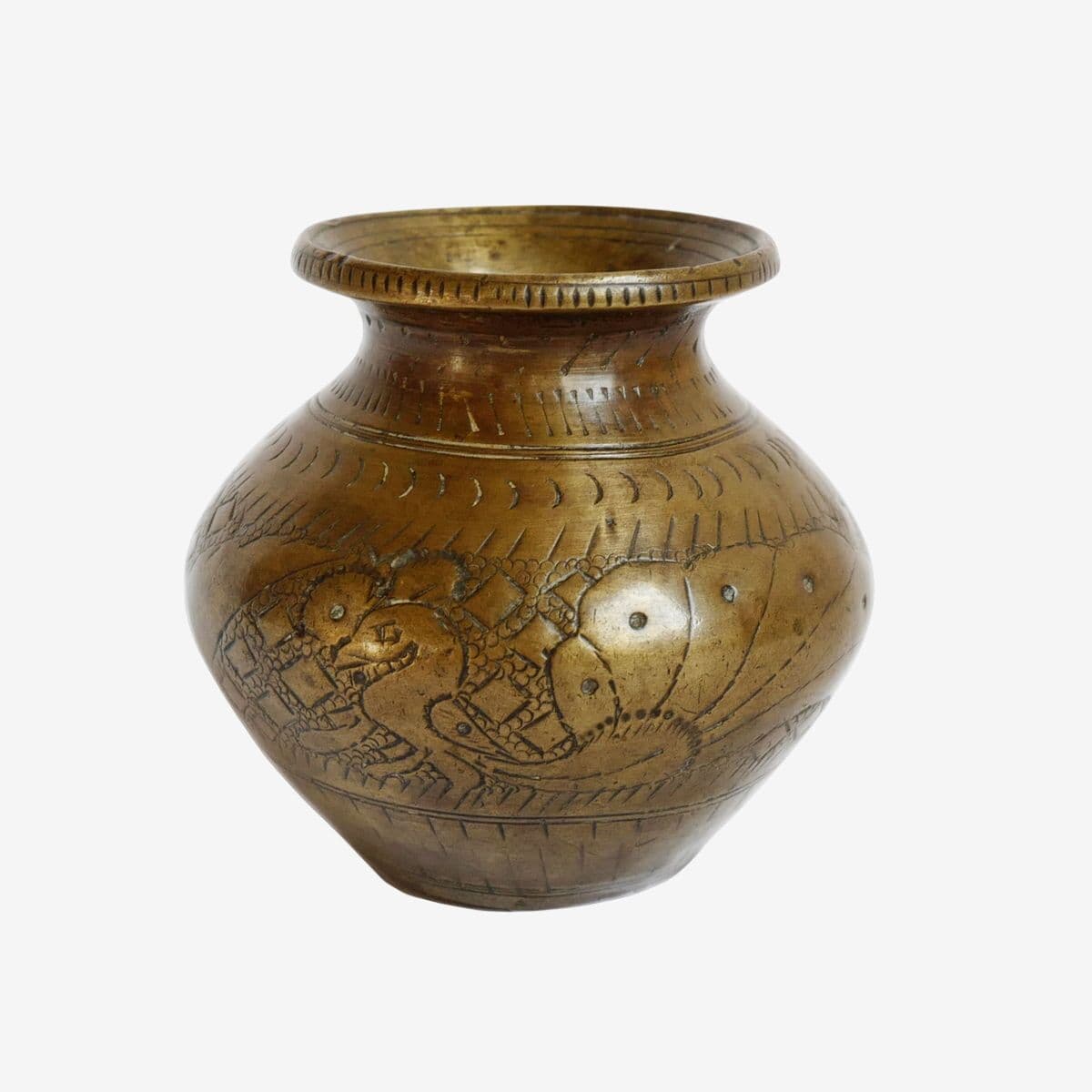 Vintage Bronze Nepal Ritual Vase - Image 1