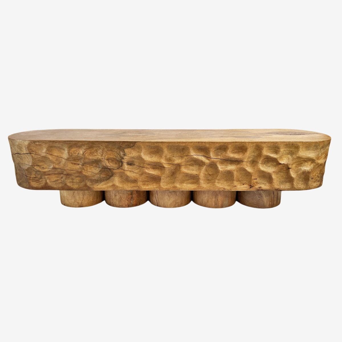 Katanga Wood Dimple Bench - Image 1