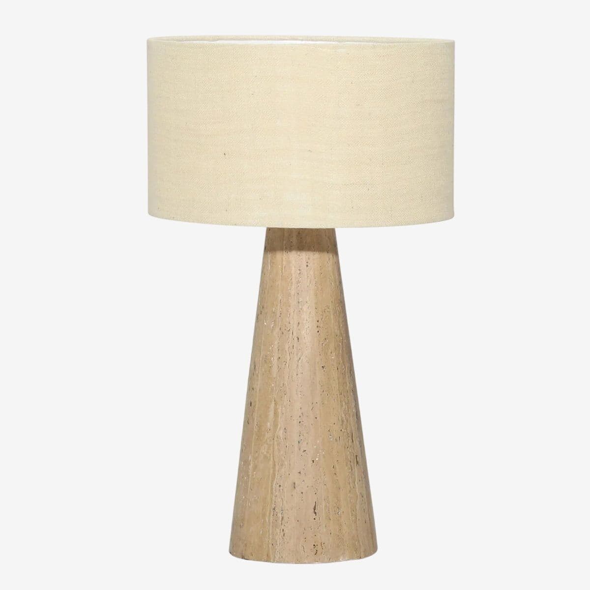 Travertine Stone Table Lamp - Image 1