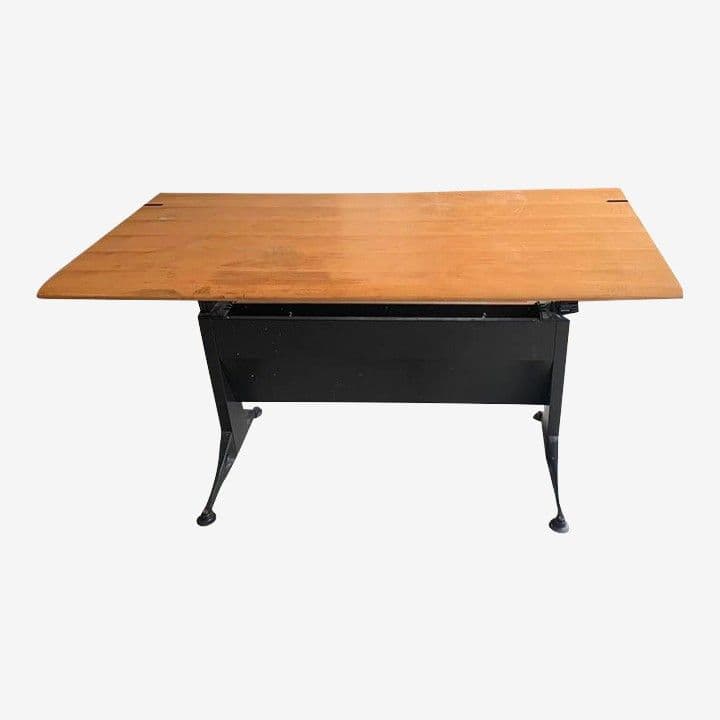 1990s Vintage Herman Miller Sit Standing Desk - Top Needs Restoration - Image 1