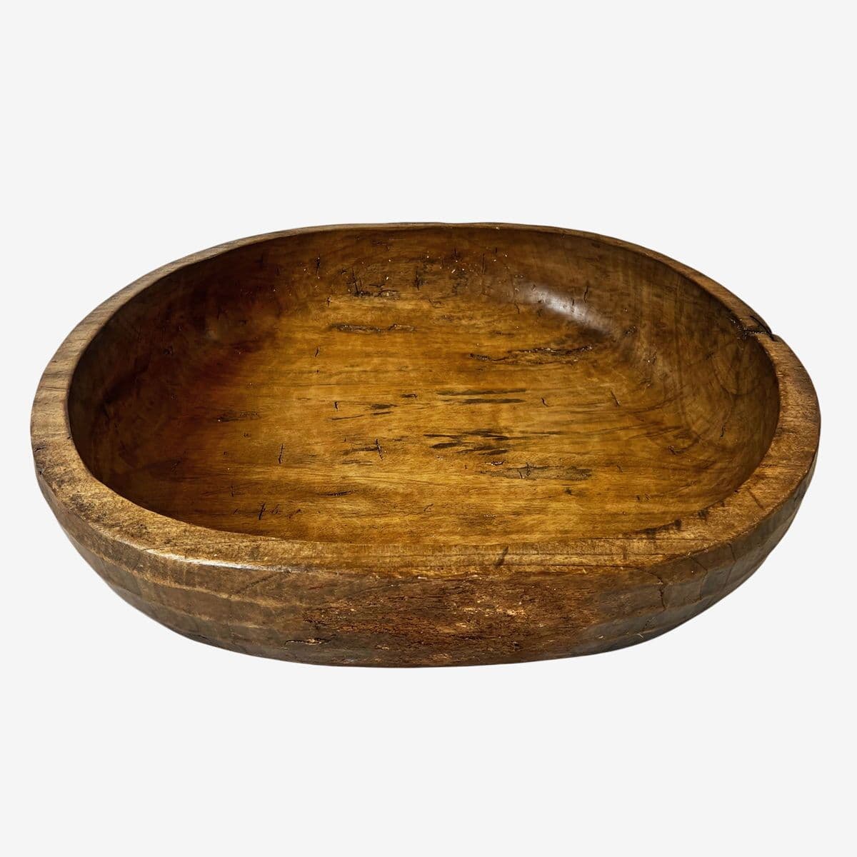 Vintage Large Wood Baga Bowl - Image 1