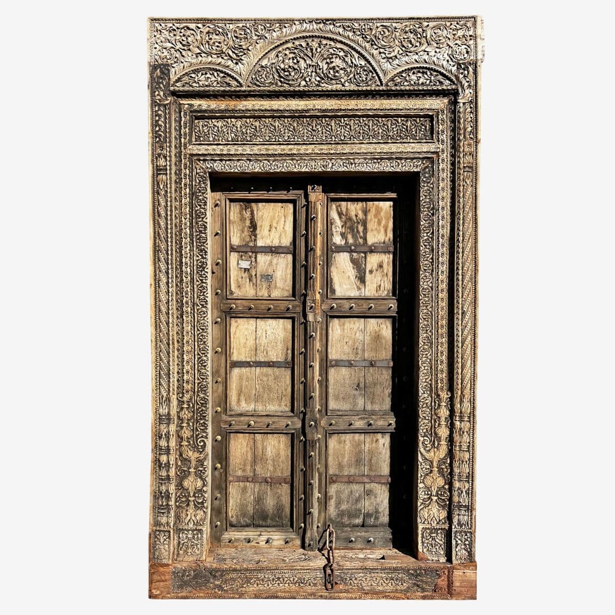 Antique Rajasthan Carved Door Frame - Image 1