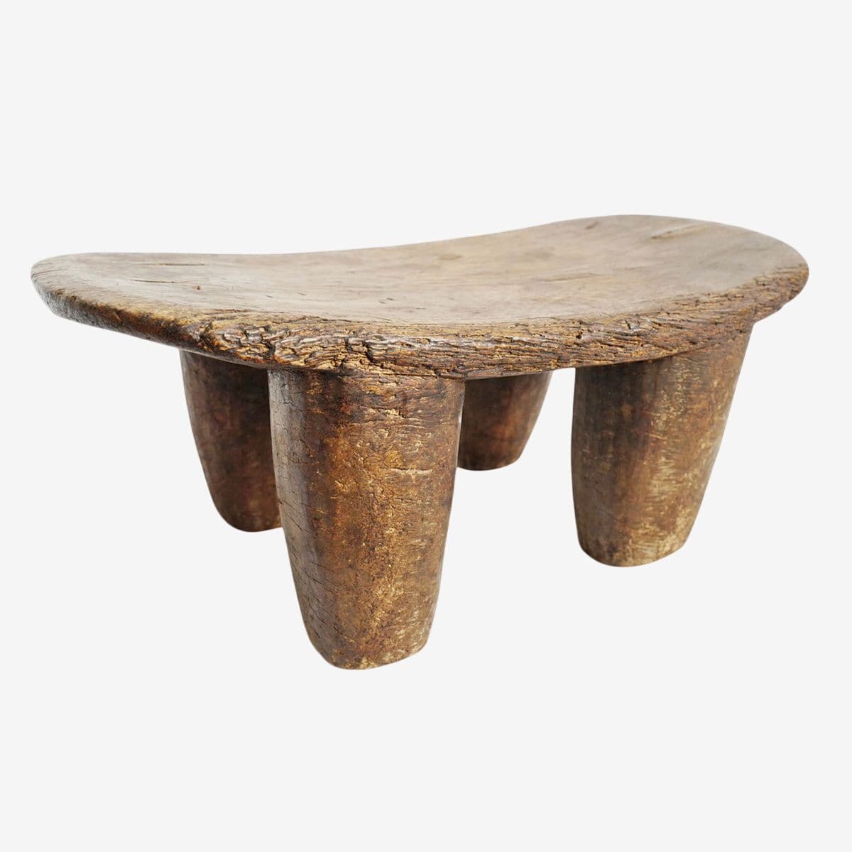 Vintage Lobi Wood Stool - Image 1