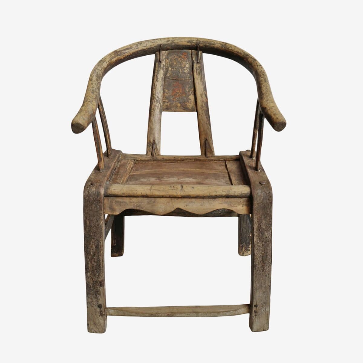 Old Elm Horseshoe Chair - Image 1