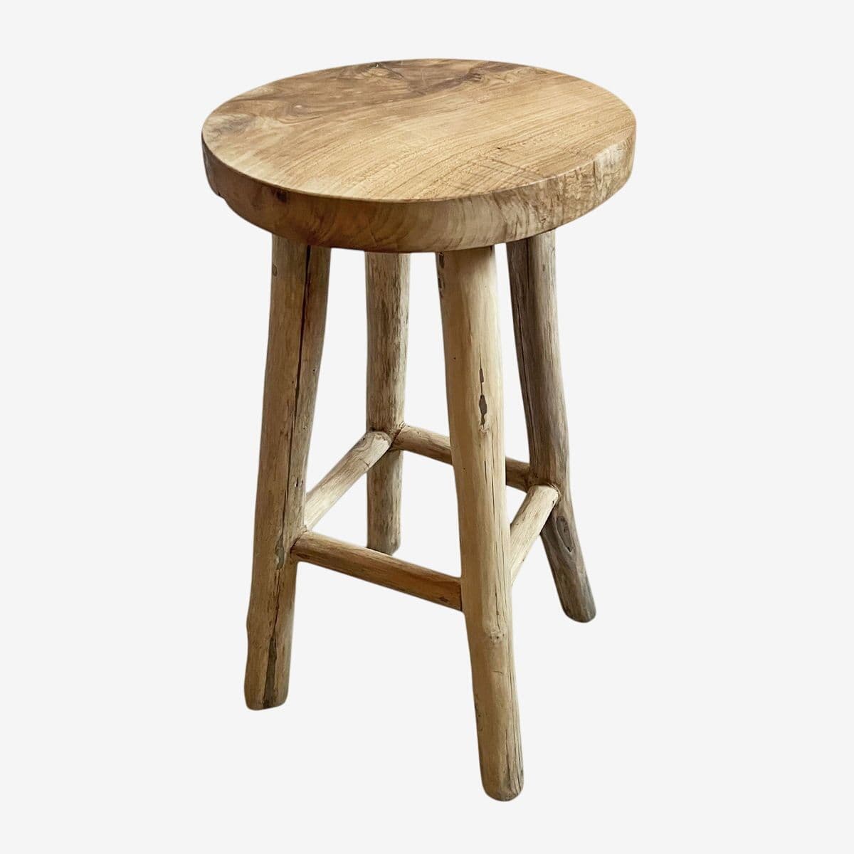 Tore Teak Wood Bar Stool - Image 1