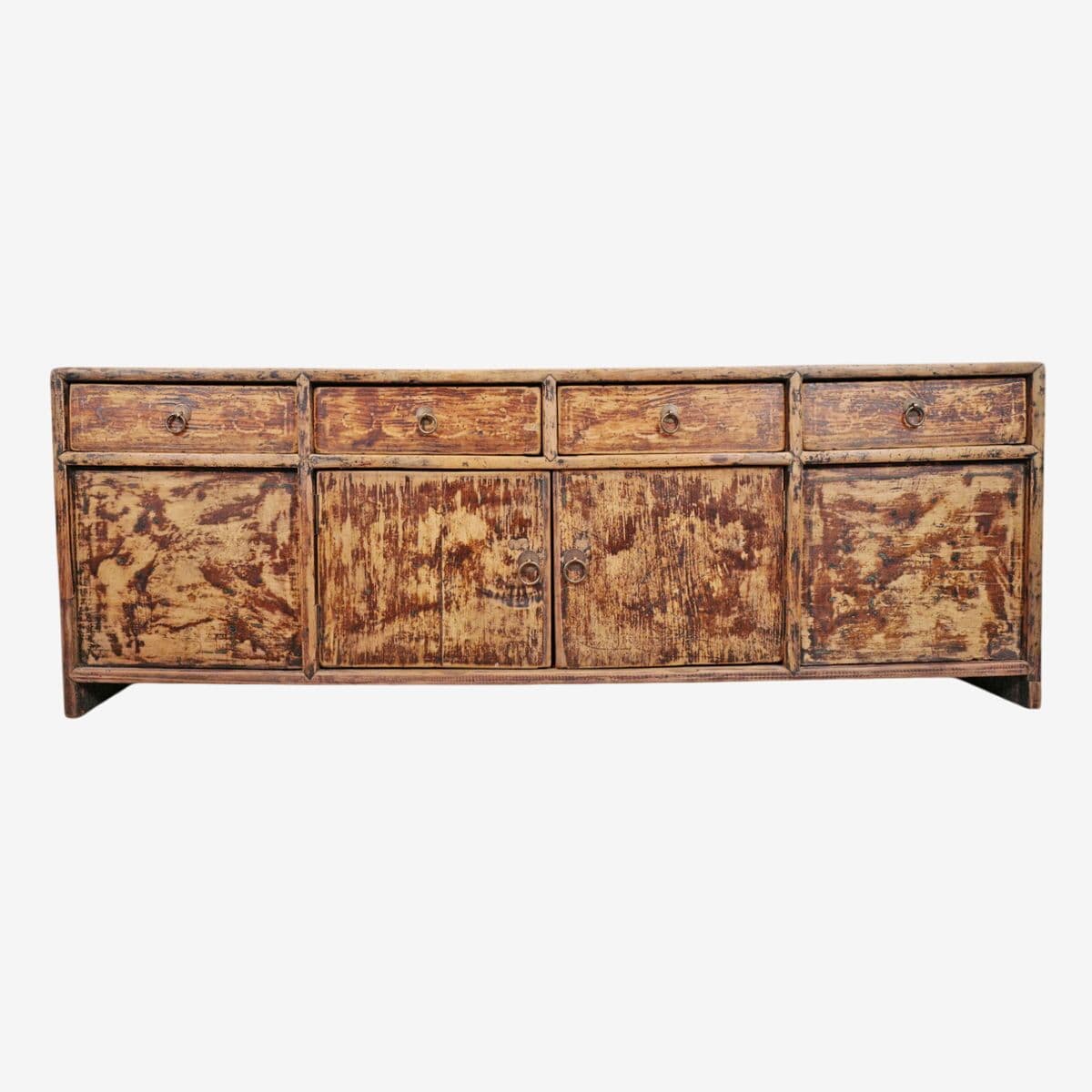 Vintage Mongolian Low Sideboard Cabinet - Image 1