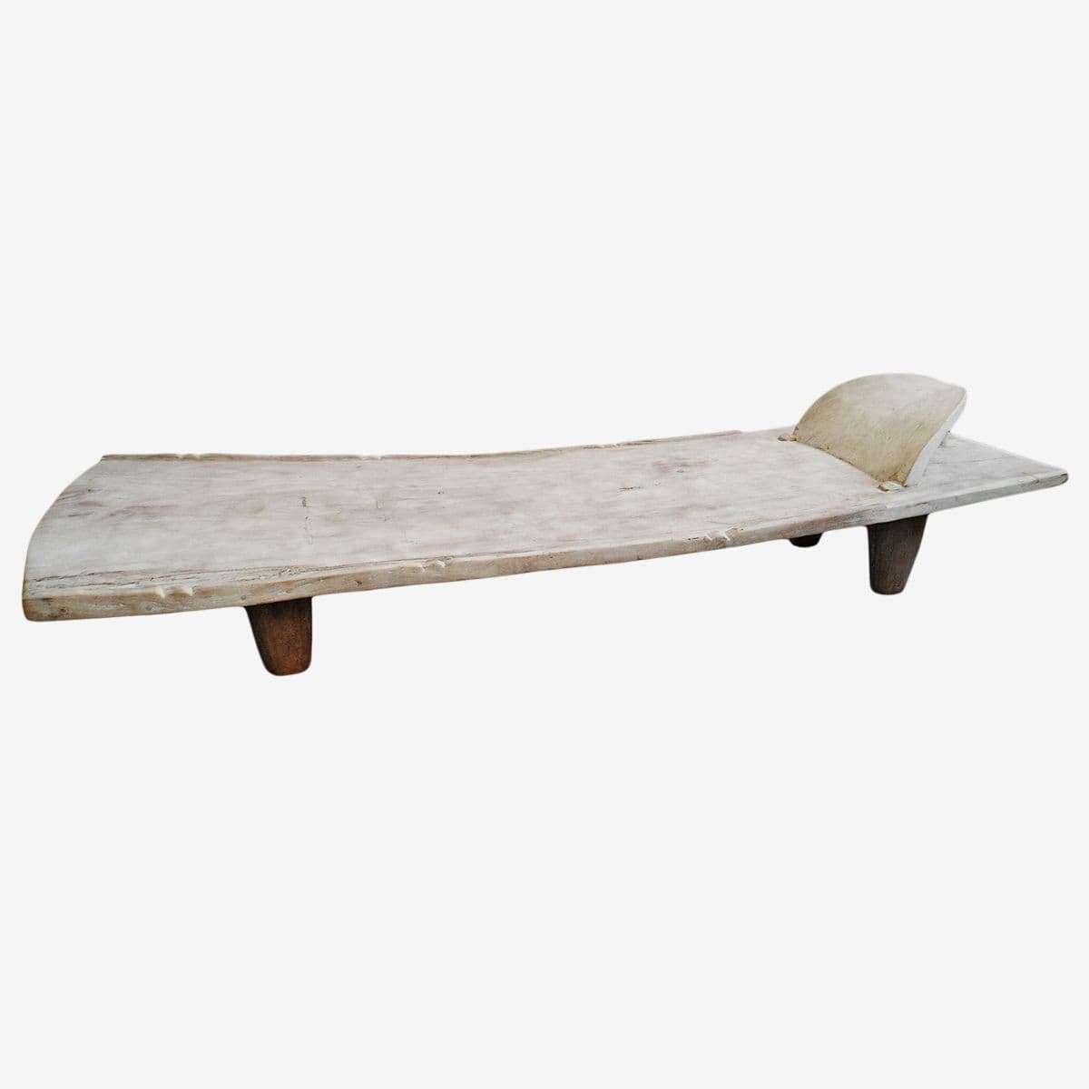 Old Senufo Wood Bed Table - Image 1