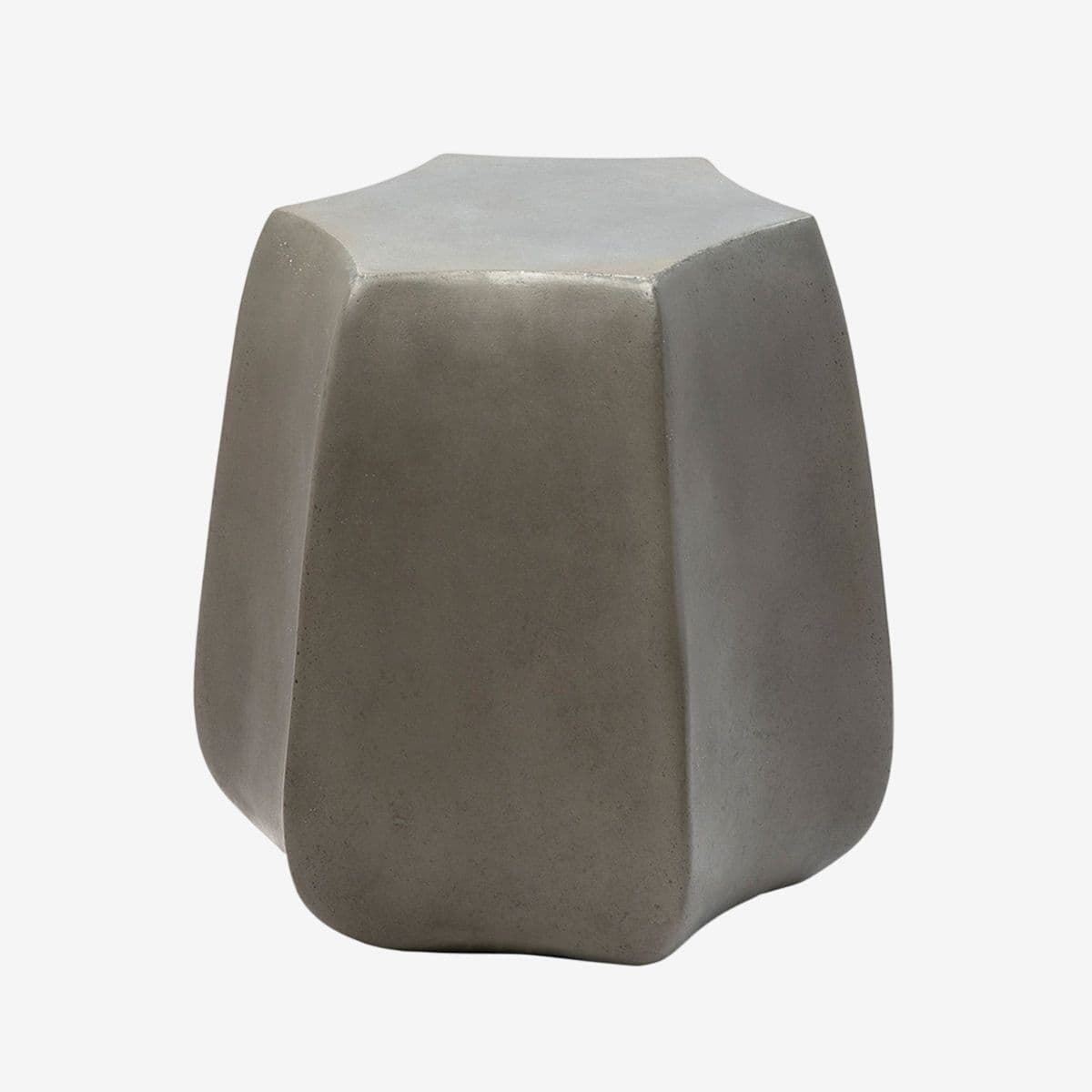 Outdoor Cement Tulip Side Table - Image 1