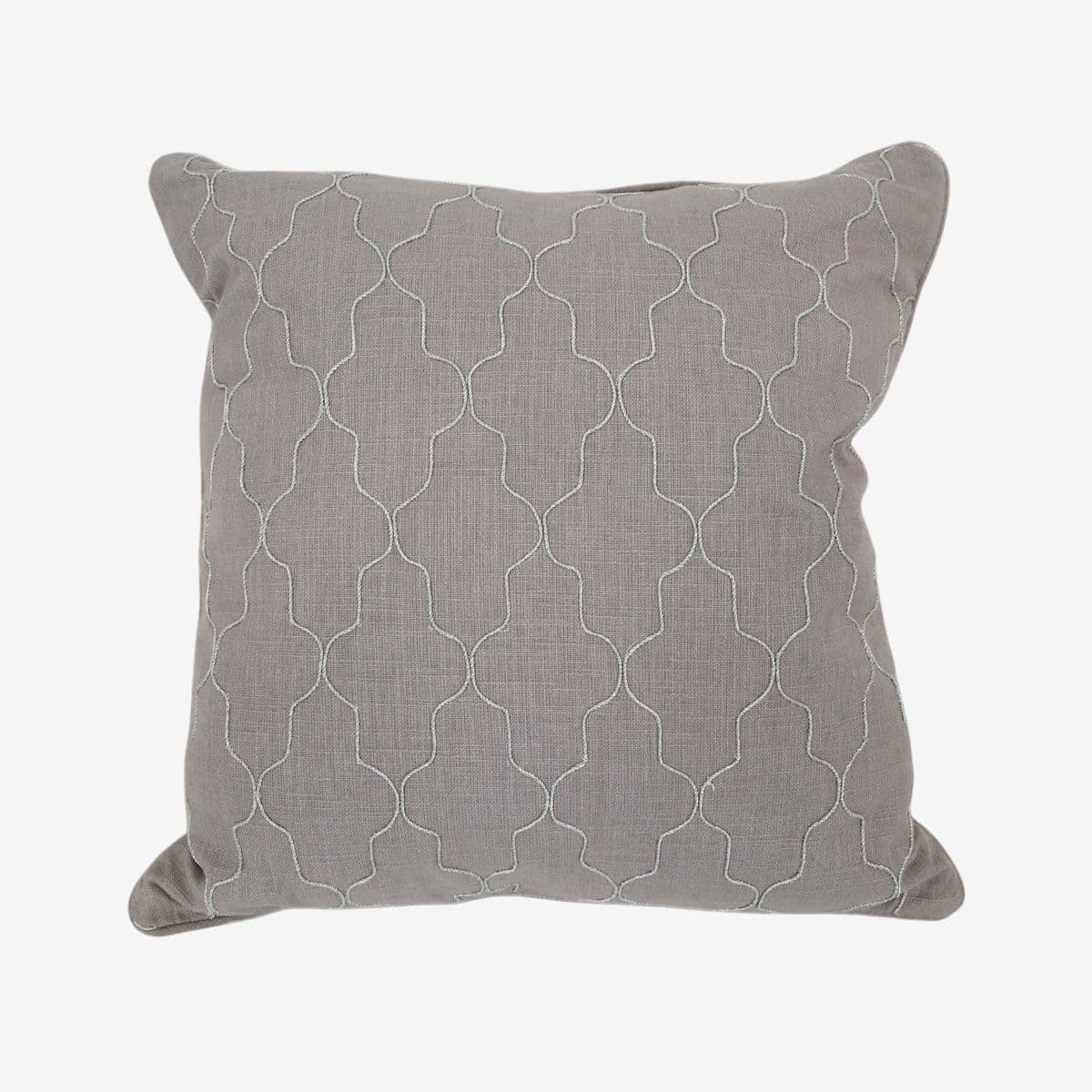 Grey & Silver Moorish Down Pillow - Image 1