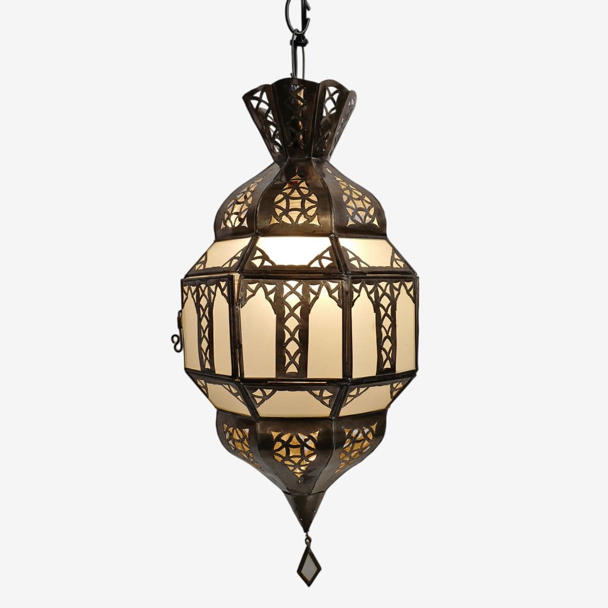 Moroccan Frosted Window Lantern - Image 1