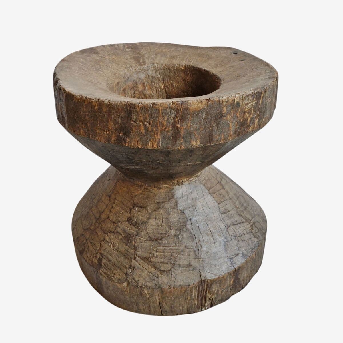 Vintage Naga Wood Pestle Pot - Image 1
