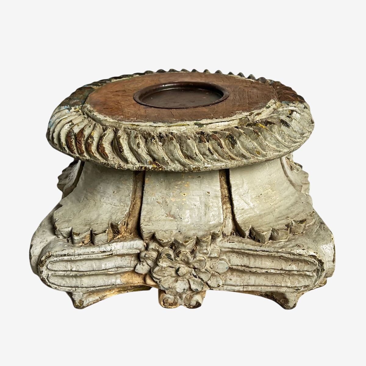 Antique Corinthian Candle Stand - Image 1