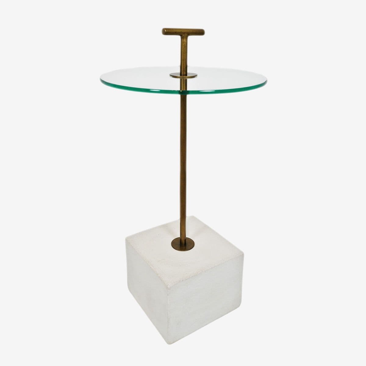 Brass Handle Side Table - Image 1