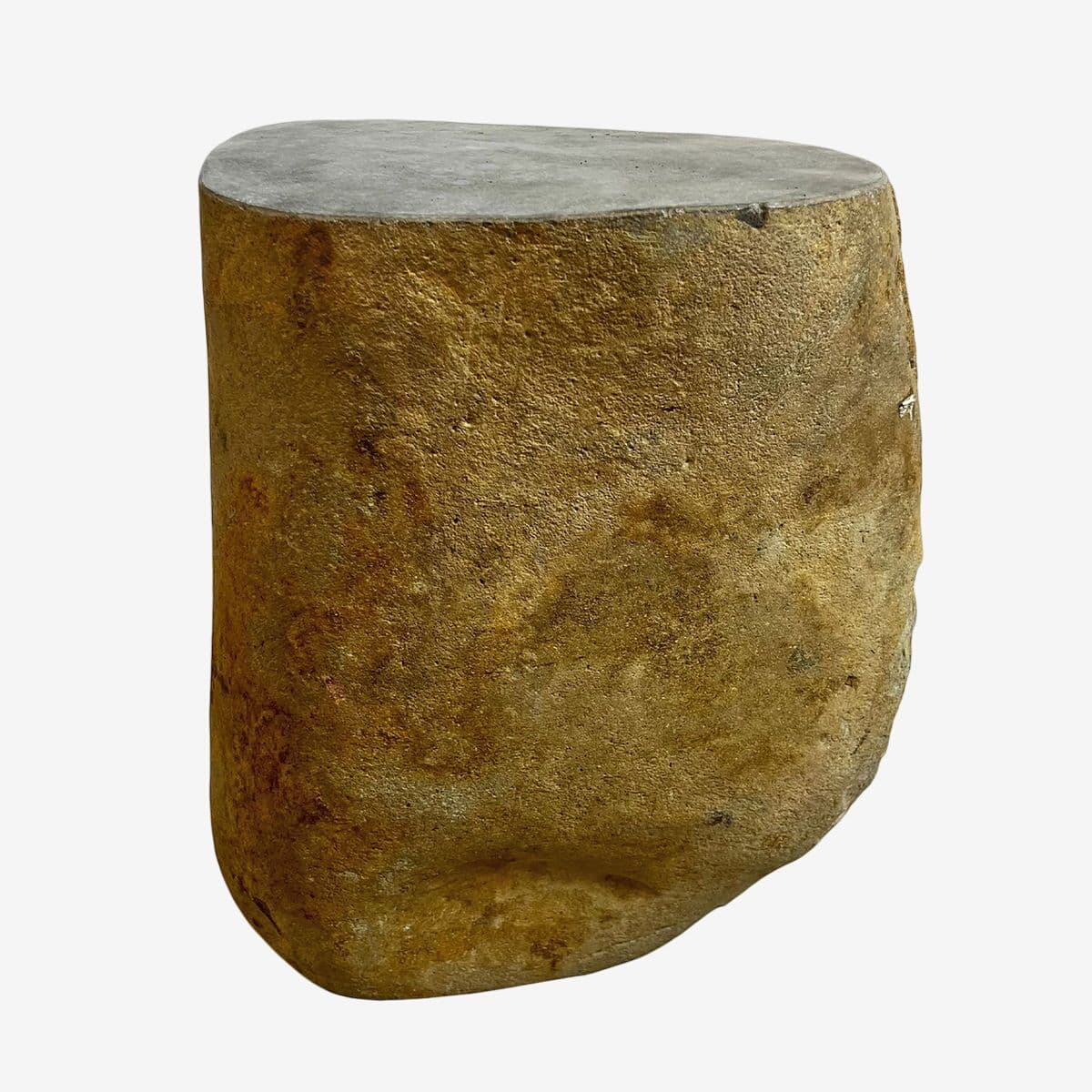 Stone Boulder Side Table Stool