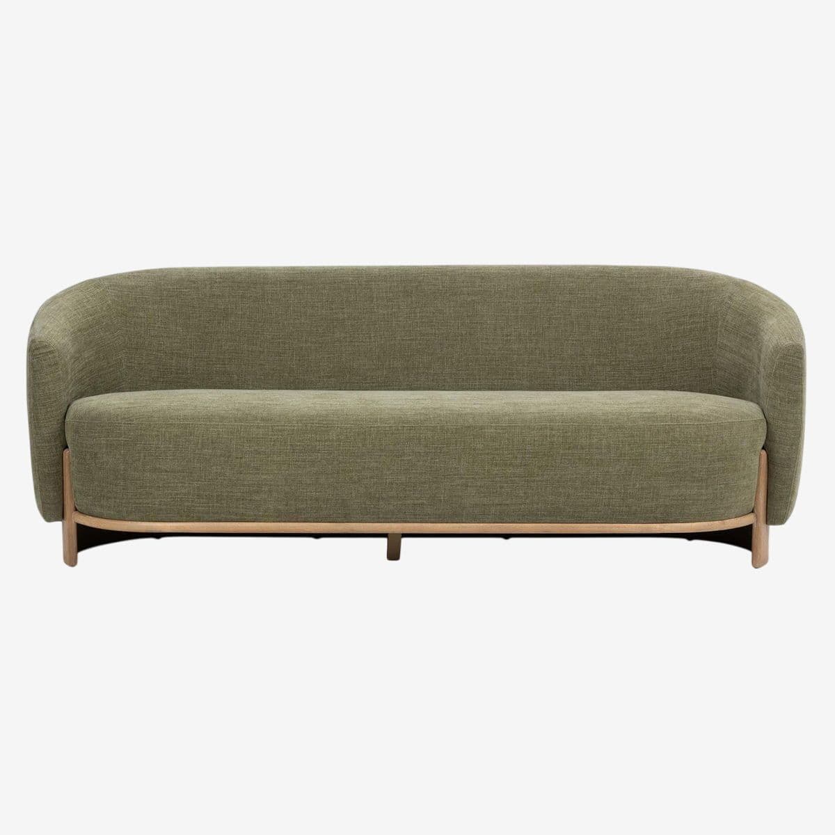 Soft Green Rounded Sofa - Image 1