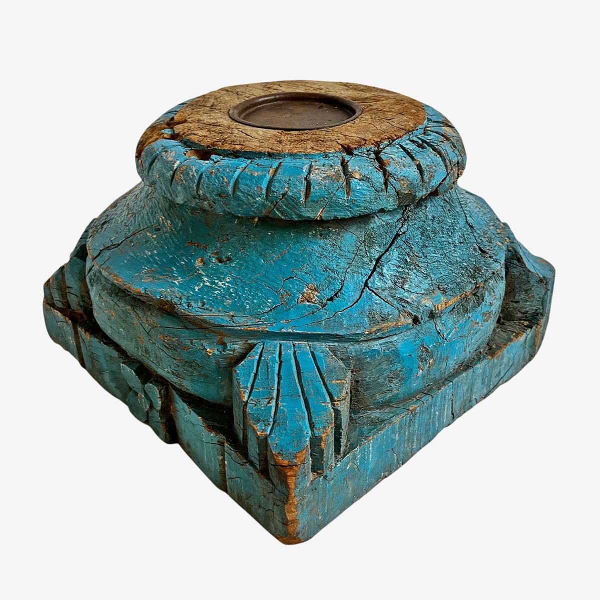 Antique Corinthian Candle Stand - Image 1