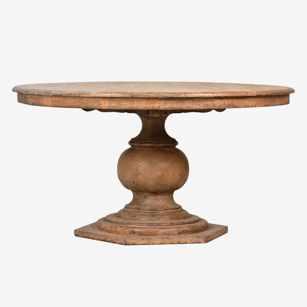 Round Farmhouse Pedestal Dining Table - Image 1