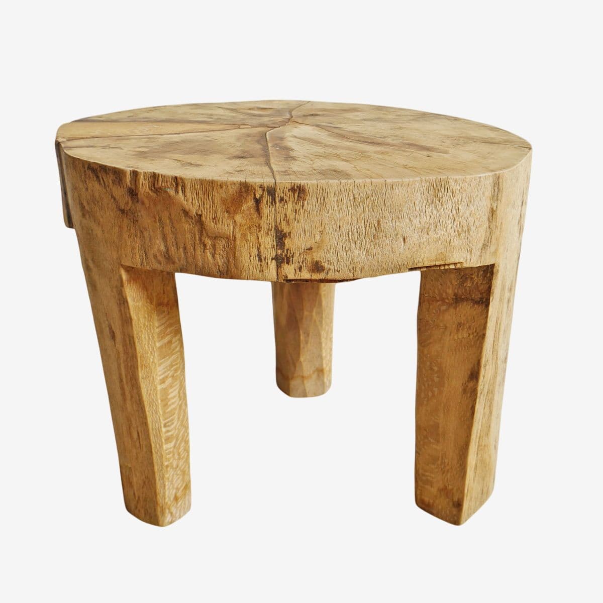 Rustic Naga Three Leg Wood Table - Image 1