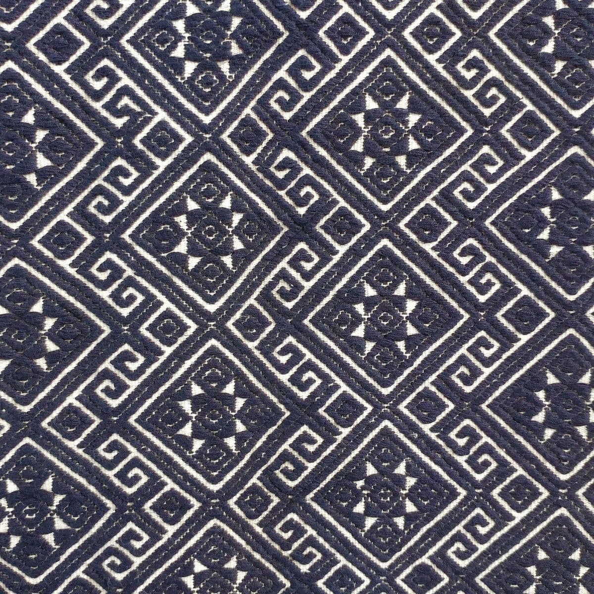 Vintage Embroidered Wedding Quilt Fabric - Image 1