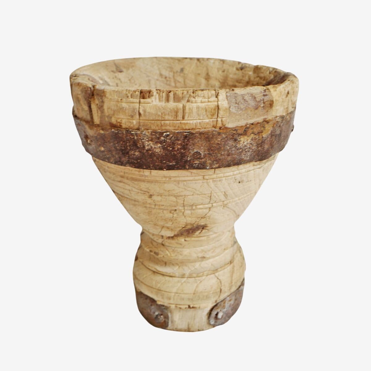 Old Wood India Mortar Cup - Image 1