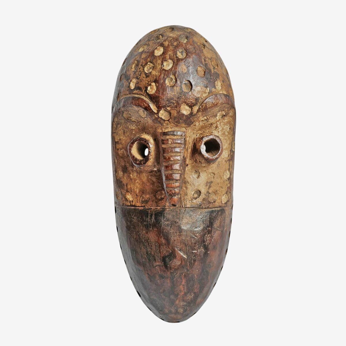 Vintage Carved Lega Mask - Image 1