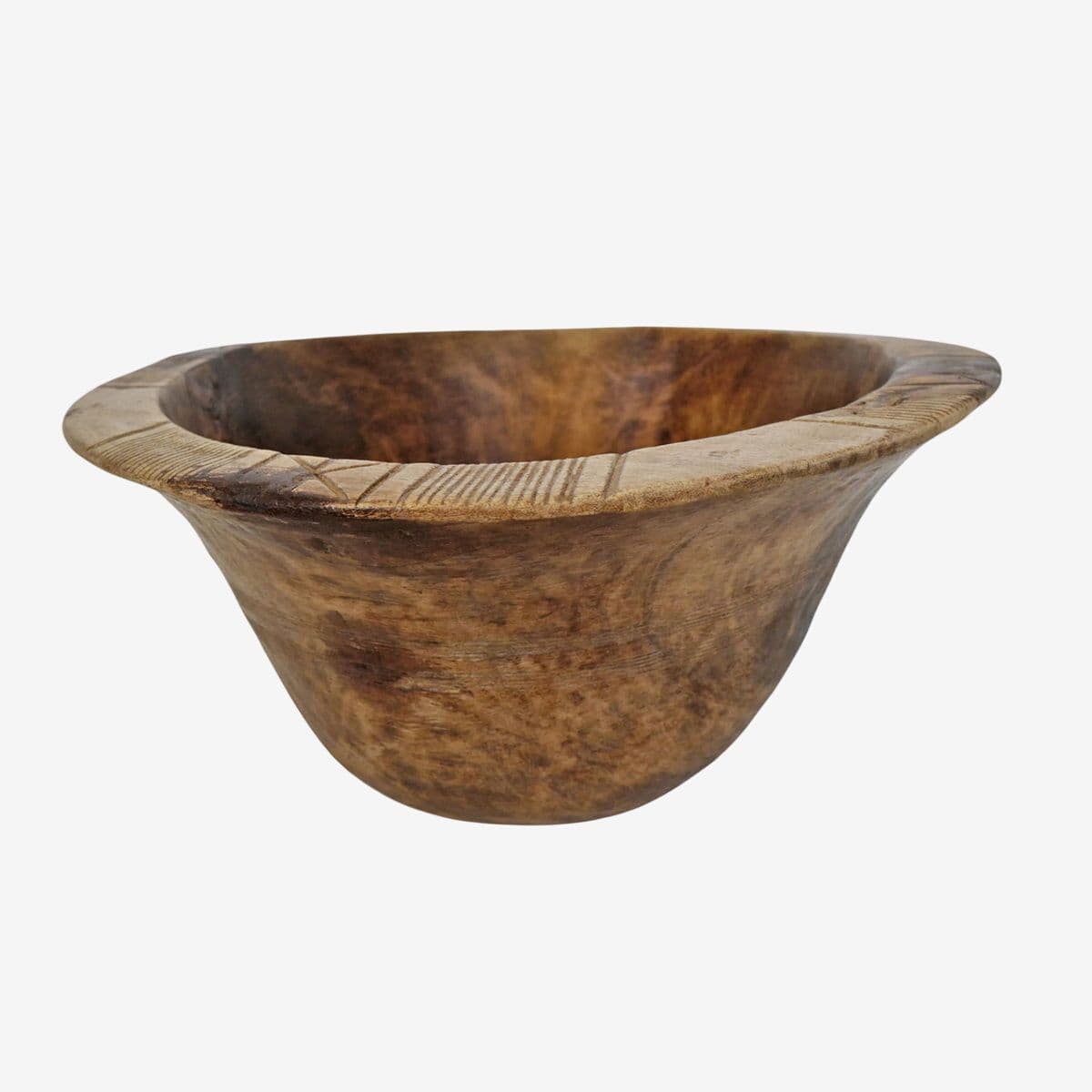 Old Tuareg Wood Bowl - Image 1