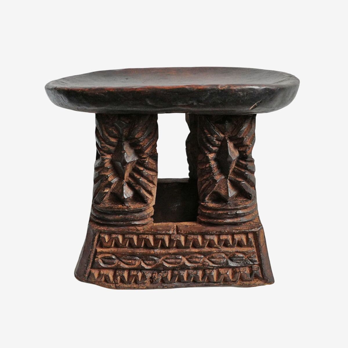Vintage Bamileke Stool - Image 1