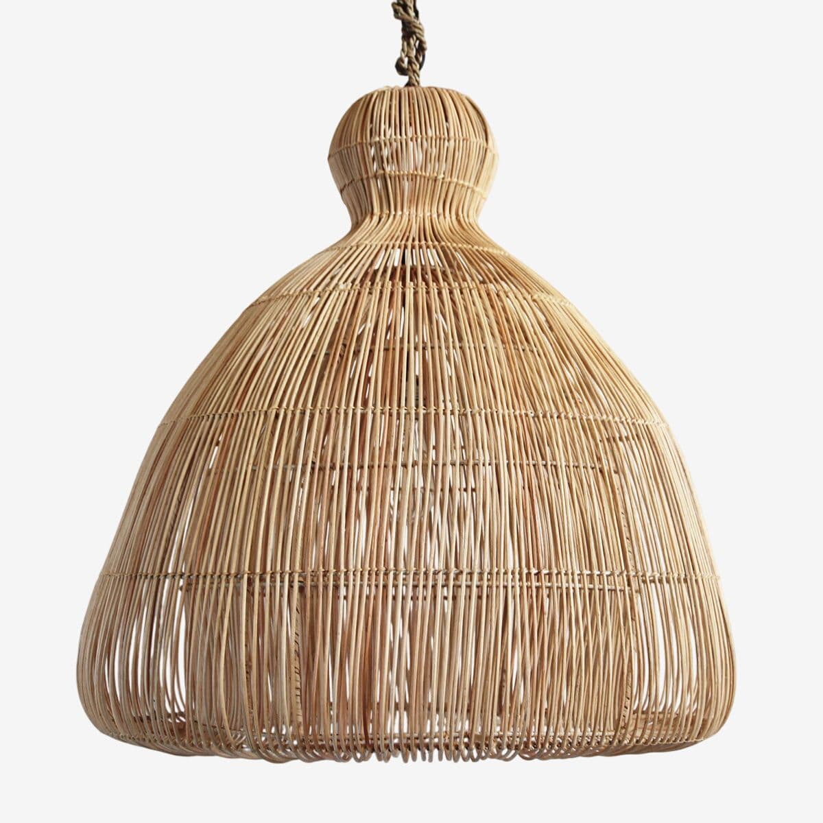Rattan Mushroom Lantern Large - Image 1