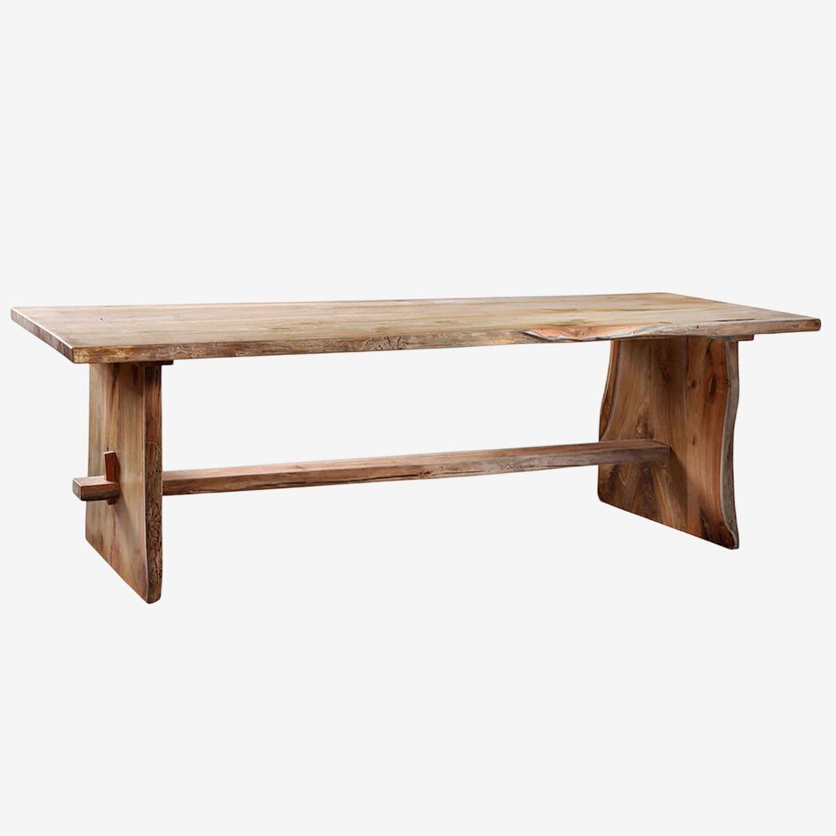 Live Edge Teak Wood Dining Table 110 - Image 1