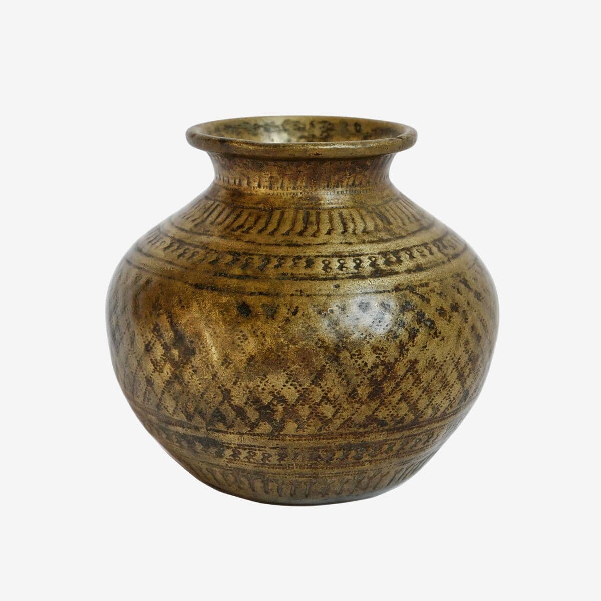 Vintage Bronze Nepal Ritual Vase