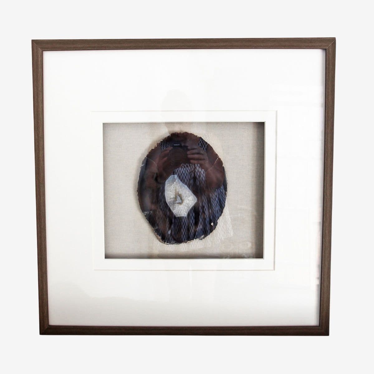 Large Natural Agate with Driftwood Frame - Image 1