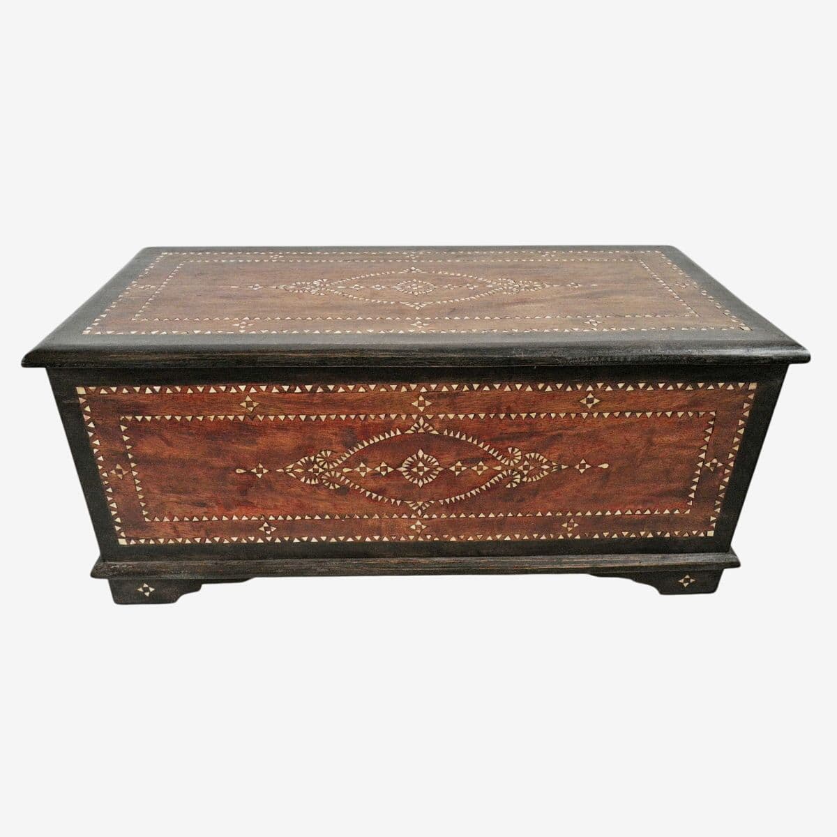 Vintage Wood Bali Trunk - Image 1