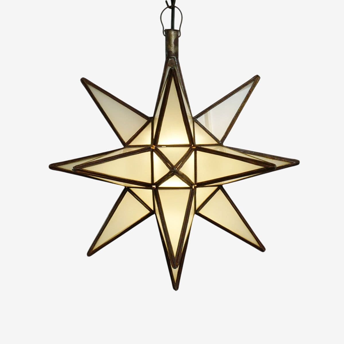 Frosted White Moravian Star Light Medium - Image 1