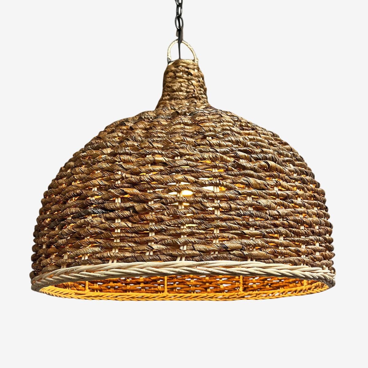 Banana Leaf Woven Pendant Light Medium - Image 1