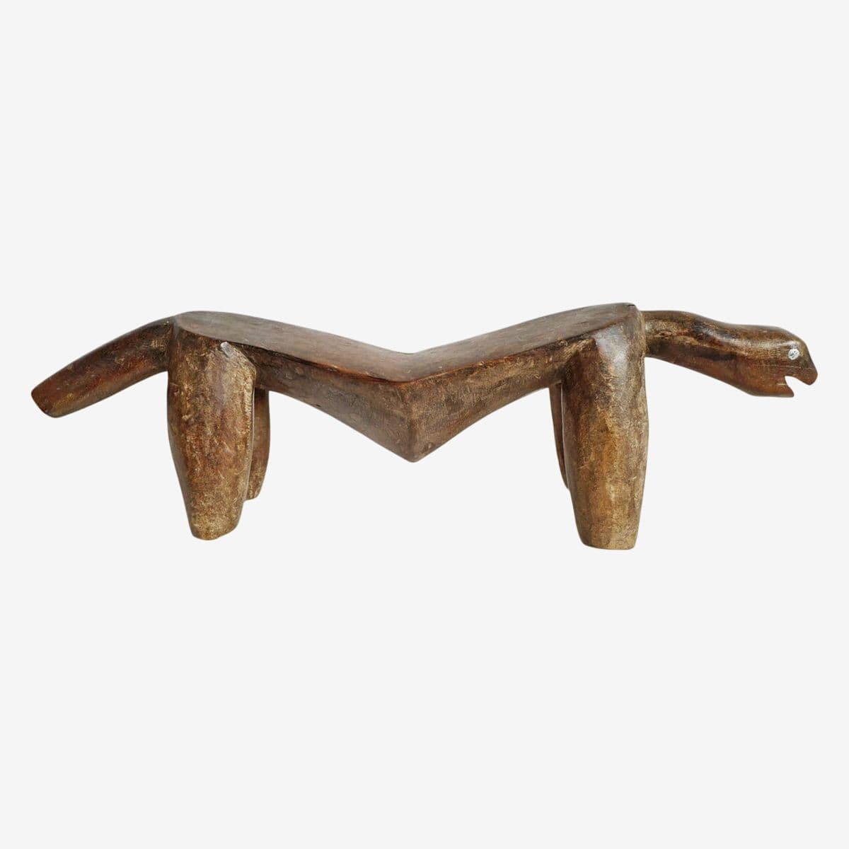 Vintage East African Animal Headrest - Image 1