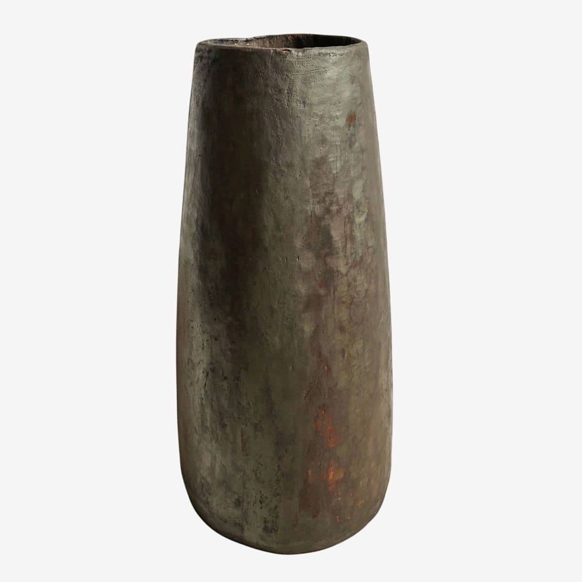 Old Naga Tall Wood Pot - Image 1