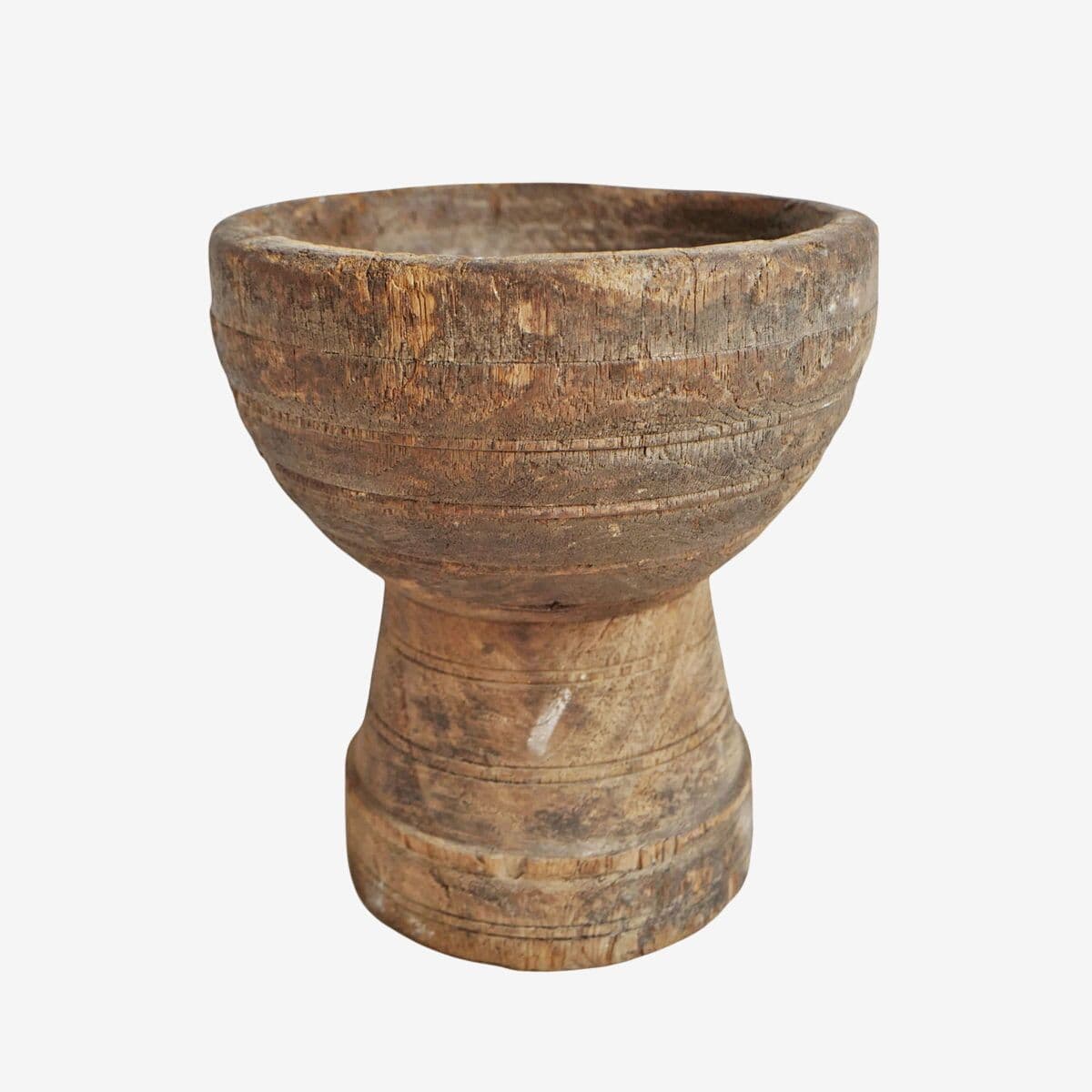 Old Wood India Mortar Cup - Image 1