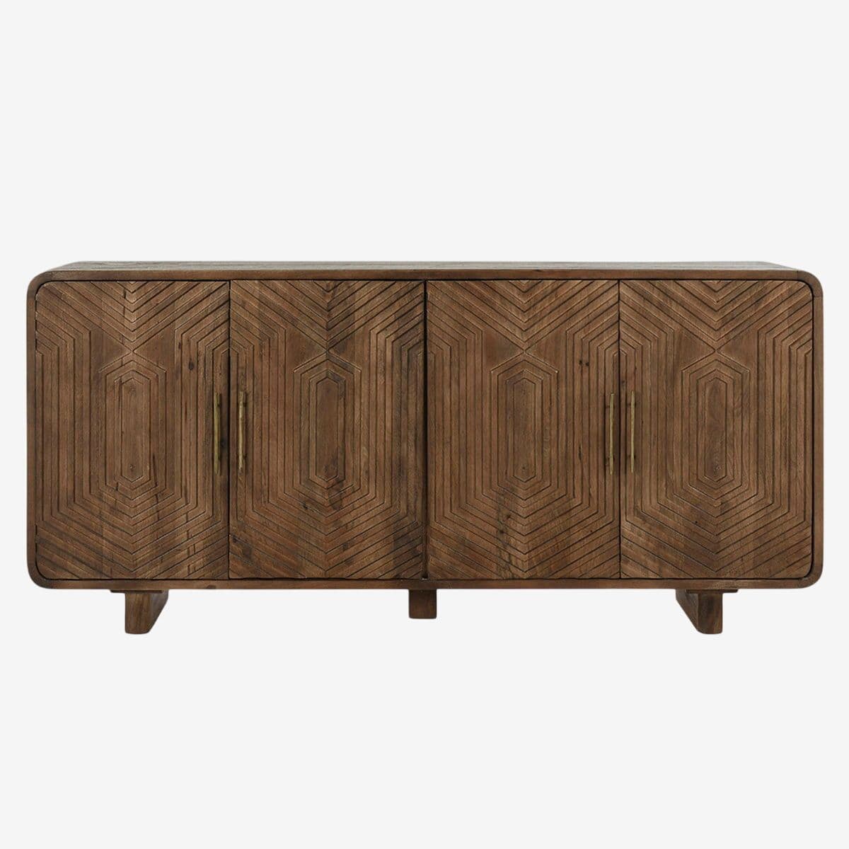 Modern Prism Walnut Buffet - Image 1