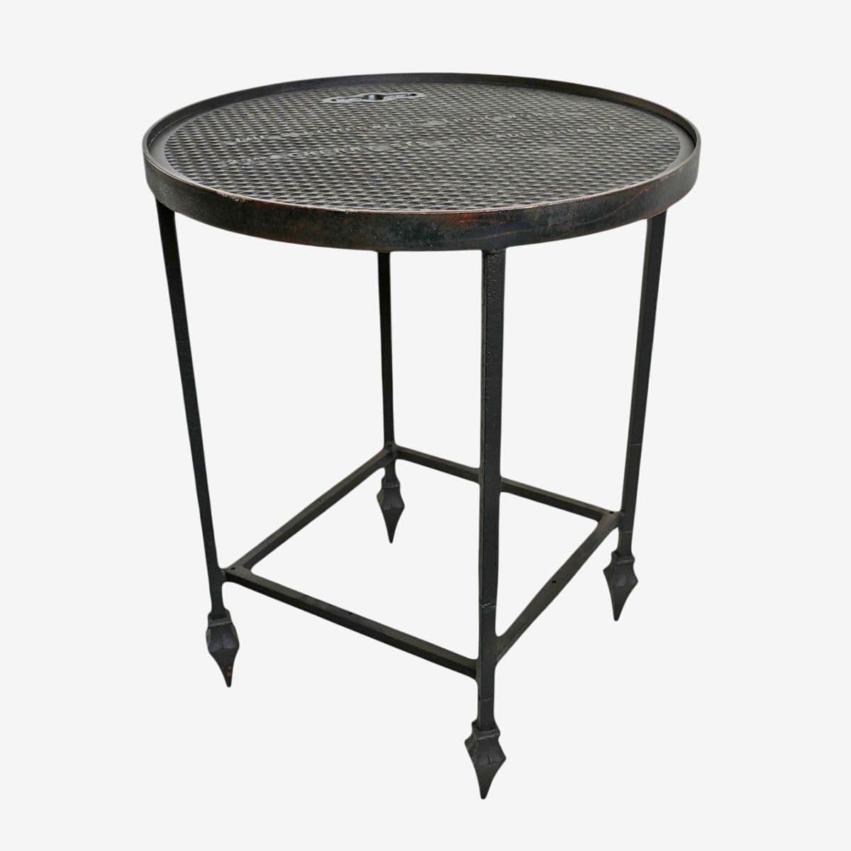 Industrial Iron Manhole Table - Image 1