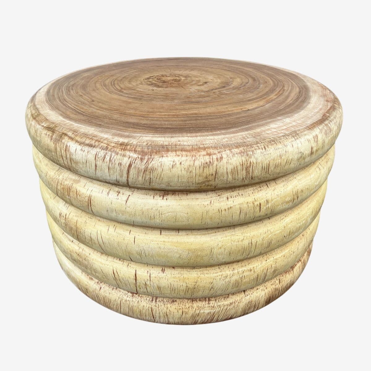 Raw Ribbed Stack Table - Image 1