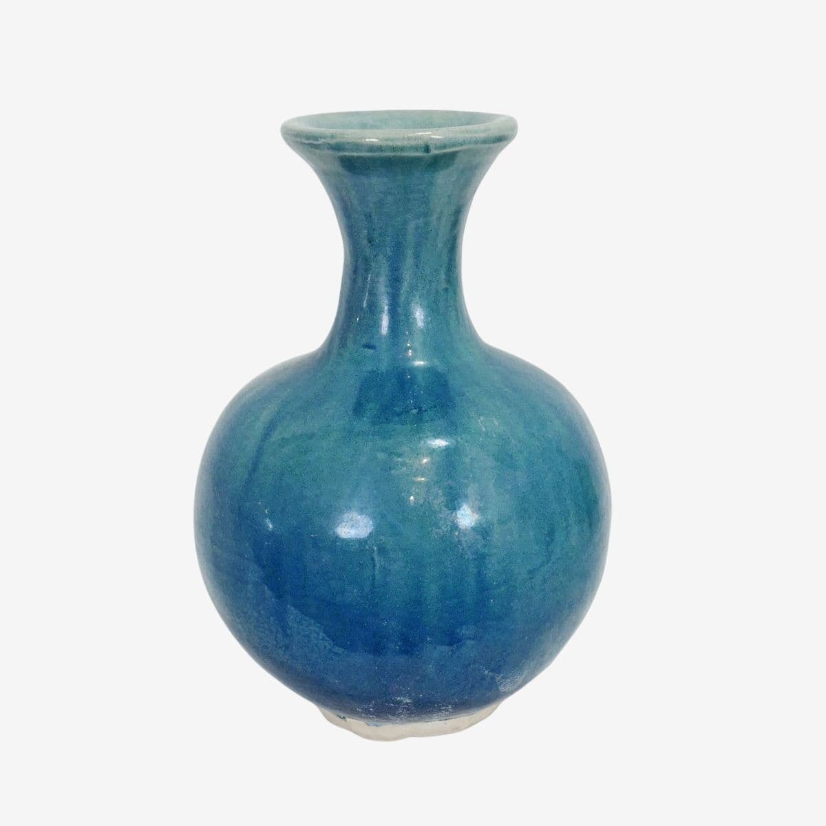 Caspian Blue Ceramic Vase - Image 1