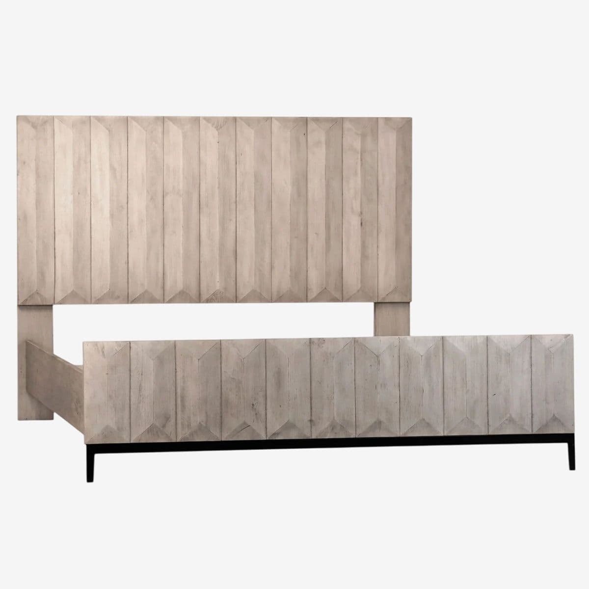 Washed Bevel Prism King Bed - Image 1