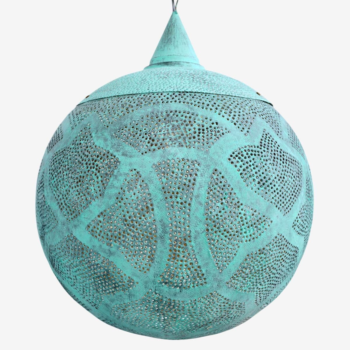 Verdigris Copper Globe Pendant Light X-Large - Image 1