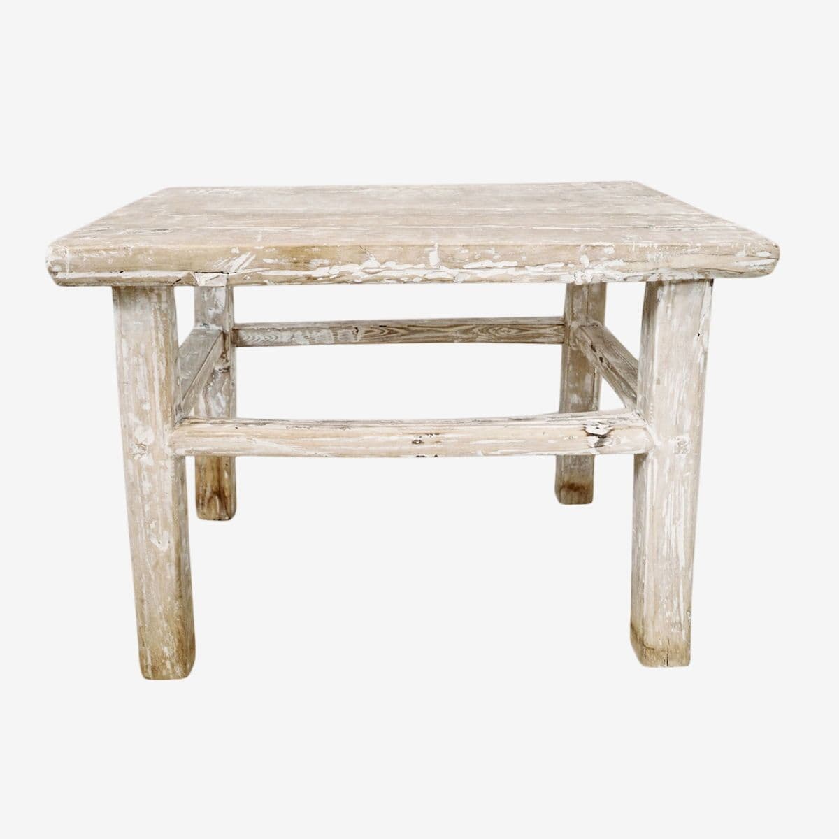 White Wash Farm Side Table - Image 1